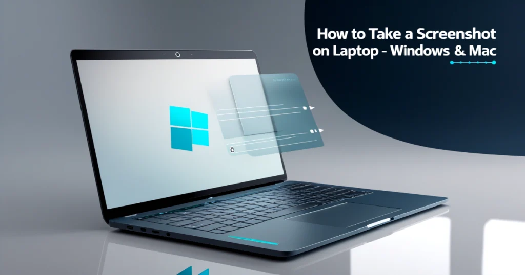 Take a screenshot on laptop – Windows and Mac example